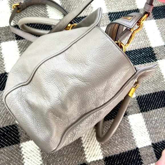 Marc by Marc Jacobs Too Hot To Handle Pebble Leather Bag Grey/ Taupe - Picture 6 of 8